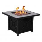 Afterglow Colton 34.5 in. Square Firepit Table with Lid