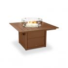 POLYWOOD Square 42 in. Fire Pit Table
