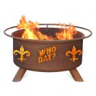 Patina Who Dat 30 diam. Fire Pit Set with Grill and Free Cover