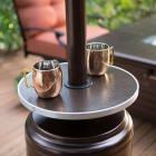 Coral Coast Hammered Bronze Commercial Patio Heater with Table