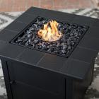 Endless Summer Black Tile Mantle Liquid Propane Outdoor Fire Table