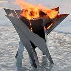 Curonian Phoenix Blossom Fire Pit Stainless Steel