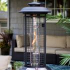 Belham Living Carbon Collapsible Stainless Steel Glass Tube Patio Heater