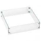 American Fire Products Square 22.5 in. Glass Fire Pit Flame Guard