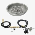 American Fireglass Round Drop In Pan with Spark Ignition Kit