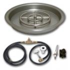 American Fireglass Round Drop In Pan with Spark Ignition Kit