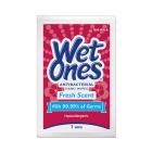 Wet Ones Antibacterial Hand Wipes Singles Dispenser, Fresh, 48 Ct