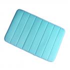 Bathroom Memory Foam Absorbent Non-slip Bath Mat Rug Shower Carpet Blue 24 x 16 Inch