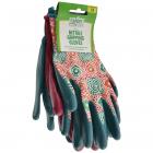 Expert Gardener Women's Medium Nitrile Gripping Gloves, 3 Pair