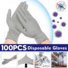 Small Disposable Nitrile Gloves,100 Count,Gray