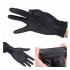 FROMM Black Nitrile Disposable Gloves - Latex and Powder FREE - Ambidextous - 100 Gloves in Dispenser Box - SMALL SIZE