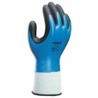 SHOWA BEST 377XL-09 Cut Resistant Gloves,XL,Blk/Sky Blue,PR