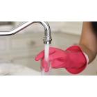Casabella Waterblock Premium Latex Gloves With Tapered Fit & Double Cuff, Size Large - 2 Pairs - Pink