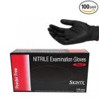Skintx - Black Nitrile Powder-Free Exam Gloves - Box - size: Small (1000 Piece, 100 Piece X10inners) 10 BOXES