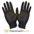 Disposable Nitrile Gloves, Powder-Free Latex-Free, Black, Large, 6000 ct