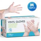 100pcs M Disposable Gloves Vinyl Gloves For Kitchen and Household, Food Grade Safe Supplies