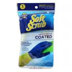 Soft Scrub  Latex  Cleaning Gloves  Medium  Blue  2 pc.