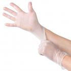 200 Powdered Disposable Vinyl Gloves, Non-Sterile, Easy Slip On/Off, Smooth Touch, Food Service Grade, Large Size [2x100 Pack]
