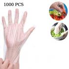 1000pcs Disposable Clear Plastic Gloves Plastic Disposable Food Gloves, Polyethylene Gloves for Food - Latex Free Gloves - Clear Food Prep Gloves - Food Handling Gloves