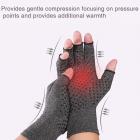 Copper Fiber Rehabilitation Gloves - Arthritis Gloves Cotton Ammonia Breathable Pressure Cycling Gloves Non-slip Gloves Daily Training Care Gloves Brown L