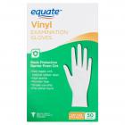 Equate Vinyl Examination Gloves, 50 count