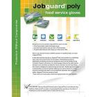 JobGuard Poly Disposable Gloves, Powder Free, Clear, Medium 10,000/Cs