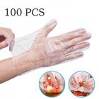 100 Pcs Disposable cleaning Gloves, Plastic Food Safe Disposable Gloves for Cooking, Hair Coloring, Dishwashing,Restaurant Home Service Catering Hygiene