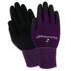 Red Steer A206-XS/S Womens Flowertouch Latex Palm Dipped Glove, Purple, Extra Small/Small