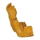 Chemical Resistant Long Sleeved Cotton Lined Nitrile Coated Gloves 26" - Large