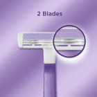 BIC Silky Touch Sensitive Women's Twin-Blade Disposable Razor -- Pack of 15 Women's Razors