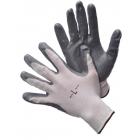 White Nylon Shell Gloves with Grey Nitrile Coating Lot of 1 Pack(s) of 1 Pair