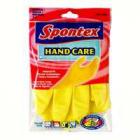 Spontex 69981 Hand Care Gloves, Latex, Lined, Small