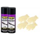 VHT Gloss Black Epoxy All Weather Paint (11 oz) Bundle with Latex Glove (6 Items)