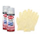 Krylon 3400 Clear Non-Skid Coating (11 oz) Bundle with Latex Gloves (6 Items)