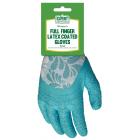 Expert Gardener Women's Small Full Finger Latex Coated Gloves