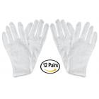 Framer Supply White Cotton Gloves, Large, 12 Pairs