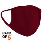 Fifth Sun Cotton Mask - Red - QTY of 5
