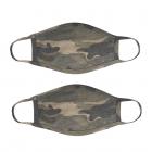 2Pcs Set Unisex Face Mask Camo Print Protect Reusable Comfy Washable Made In USA Army