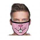 Bunny Face Mask Reusable Face Mask Washable Cloth Face Masks 4 Layered Breathable Mouth Mask Nose Mask with Cute Bunny Lovers Funny Bunny Teeth Rabbit Face Mask