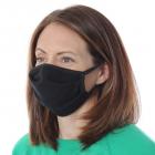 Reusable Protective Cover For Face Mask Black Breathable Anti-Dust Cotton Made In USA