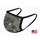 Fashion Washable Reusable Soft Double Layers Cotton Face Covering Mask Adults  Camo Green - Made In USA