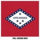 Arkansas Flag 1-Ply Reusable Face Mask Covering, Unisex