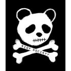 Riot Society Panda Skull & Bones Reusable Face Mask Bandana - Black, One Size