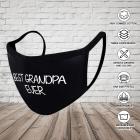 Best Grandpa Face Mask Father's Day Gift Reusable Face Masks Fabric Face Mask Breathable Face Mask Washable Face Mask 3 Layered 100% Cotton