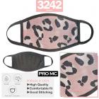 2Pcs unisex Cloth face LEOPARD Print Pink mask Protect Reusable Comfy Washable Made In USA masks
