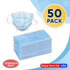 Disposable Kids Face Mask Child Size pleated 3 ply - 50 pieces Children Size