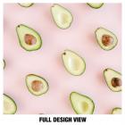 Avacado Halved Pattern 1-Ply Reusable Face Mask Covering, Unisex