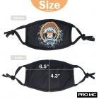 4Pcs Cloth face Kids mask Protect Reusable Comfy Washable Made In USA masks Black Tiger Print