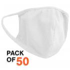 Fifth Sun Cotton Mask - White - QTY of 50