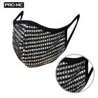 1Pcs unisex Cloth shiny Mesh Sequin Metallic face mask Protect Reusable Comfy Washable Made In USA masks
